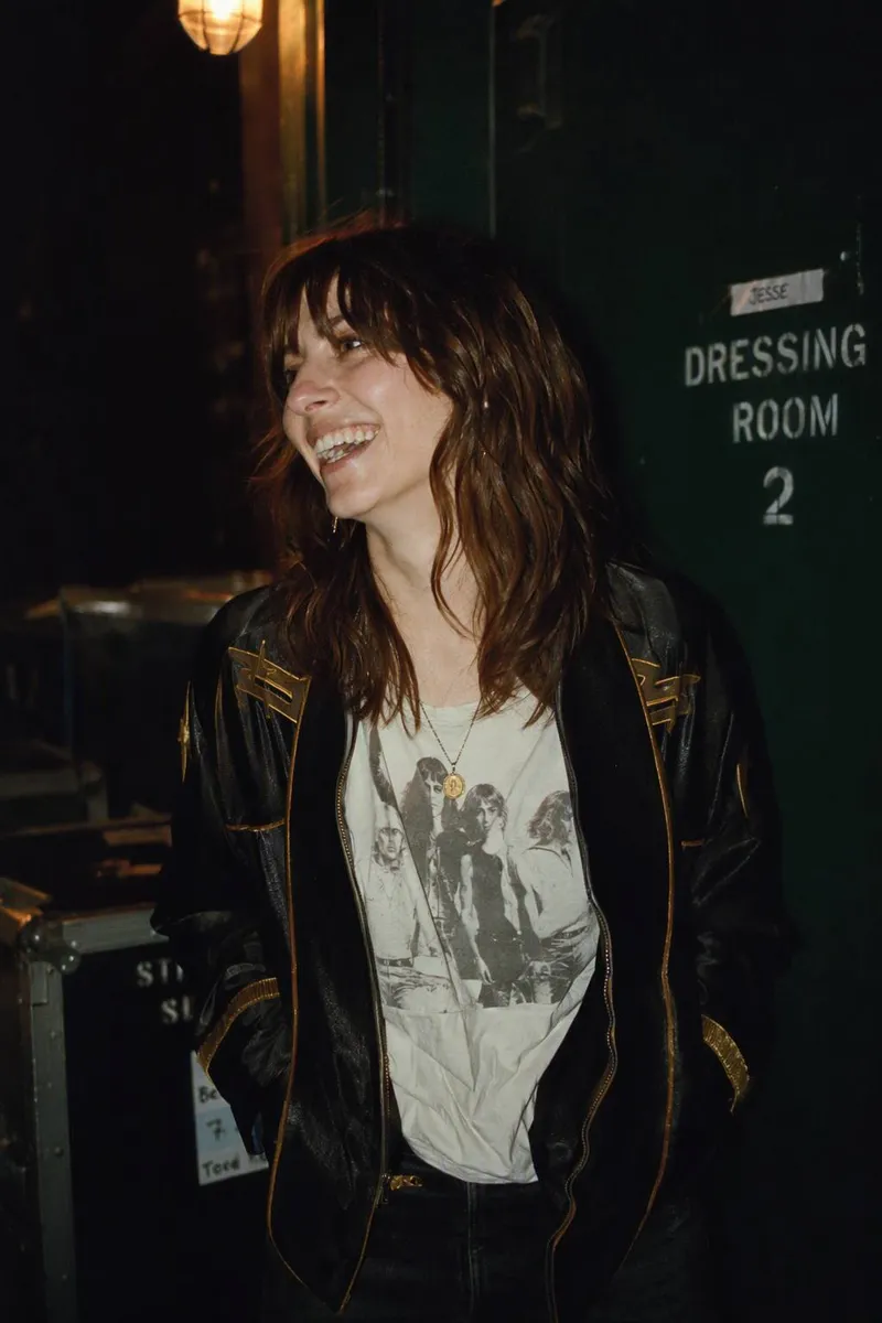 An artist backstage before a show